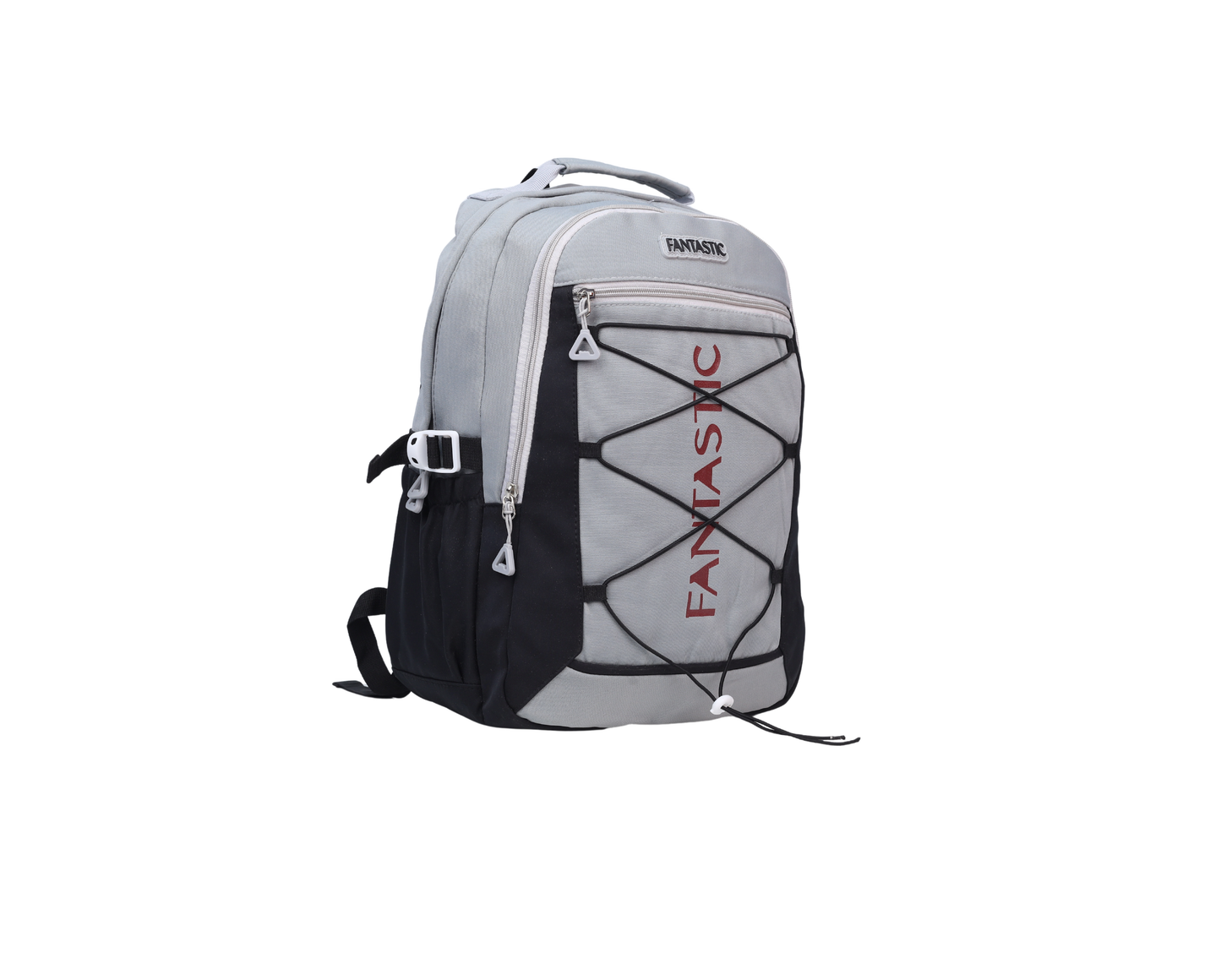 Grey & Black School Backpack