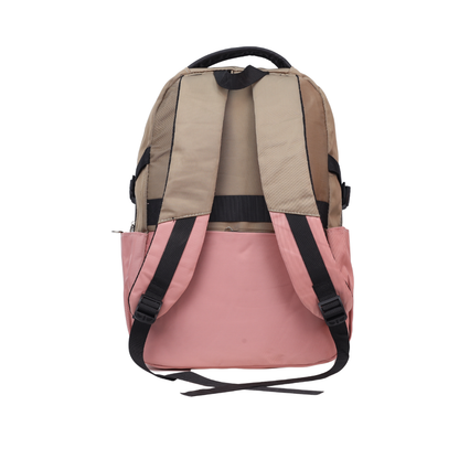 Fantastic Beige & Lavender School Backpack cs528